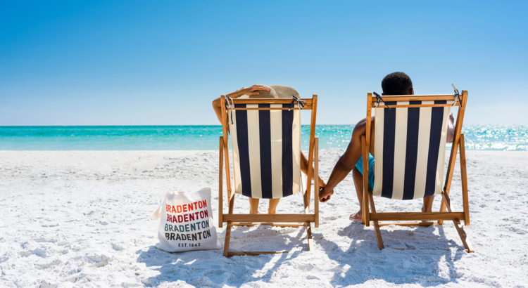 Florida Strand Bradenton Gulf Island Liegestuhl