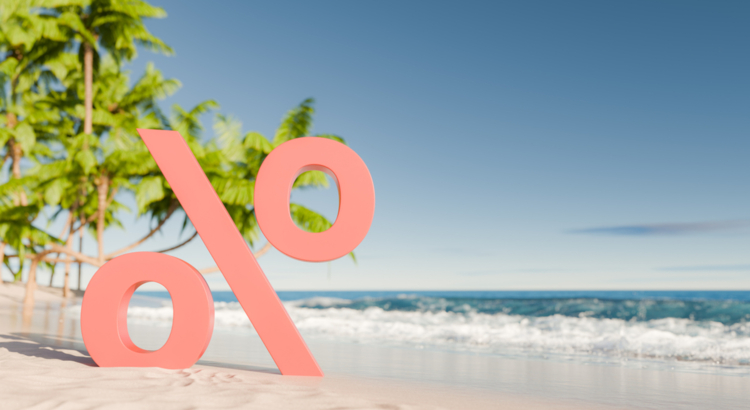 Prozent Symbol Strand